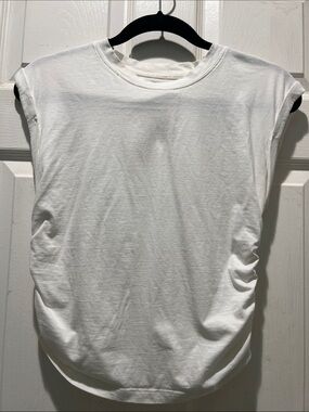 Kenneth Cole White Sleeveless Crewneck Top